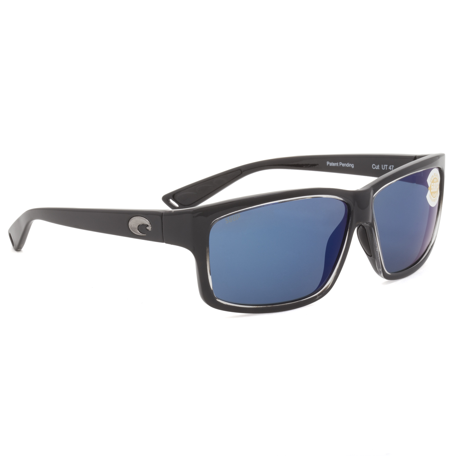 Costa Del Mar Cut Sunglasses Squall Frame Blue Mirrored 580P Polarized